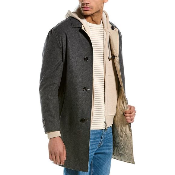 Brunello Cucinelli Other - Brunello Cucinelli Mens  Reversible Wool & Silk-Blend Jacket